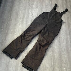 Women’s black overalls snowboarding pants